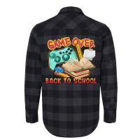 Game Over Back To School Flannel Shirt | Artistshot