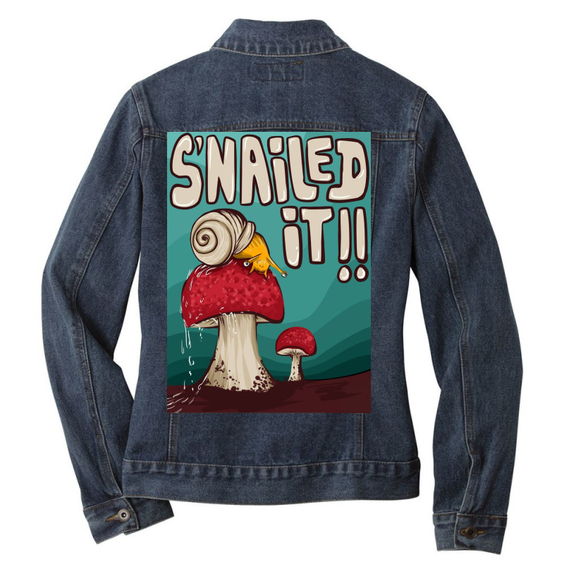 Snailed It Ladies Denim Jacket by Makeit.adt | Artistshot