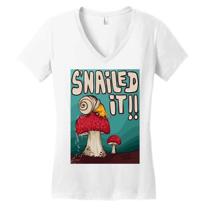 Snailed It Women's V-Neck T-Shirt by Makeit.adt | Artistshot