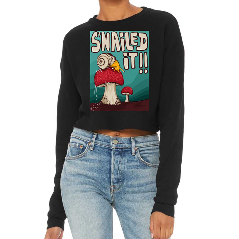 Snailed It Cropped Sweater by Makeit.adt | Artistshot