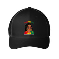 Loc'd Hair Black Woman Remebering My Ancestors Juneteenth Mesh Cap | Artistshot