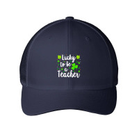 St Patricks Day Teacher  Lucky To Be A Teacher Mesh Cap | Artistshot