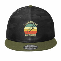 I Identify As Vaccinated Camo Snapback | Artistshot