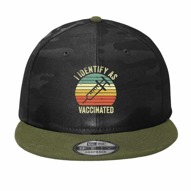 I Identify As Vaccinated Camo Snapback by VictorCruz | Artistshot