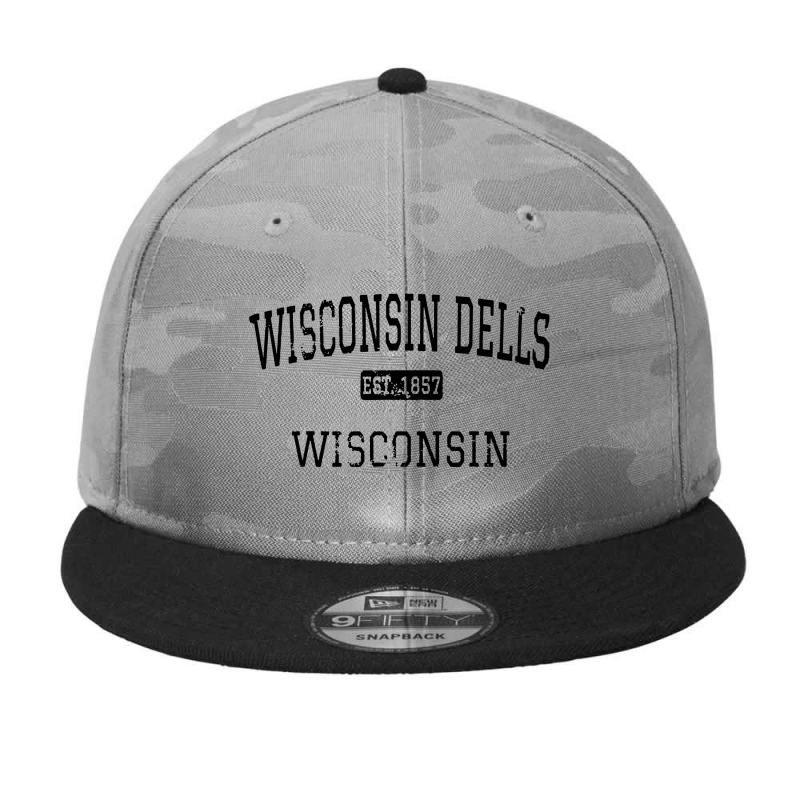 Wisconsin Dells Wisconsin Wi Vintage Camo Snapback | Artistshot