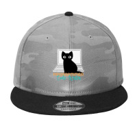 Funny Cat Programmer Code Writer Programming Codin Camo Snapback | Artistshot