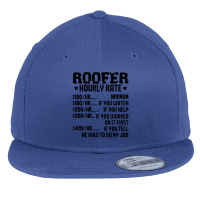 Mens Roofer Hourly Rate Roofing Ninja Roof Whisperer Job Flat Bill Snapback Cap | Artistshot