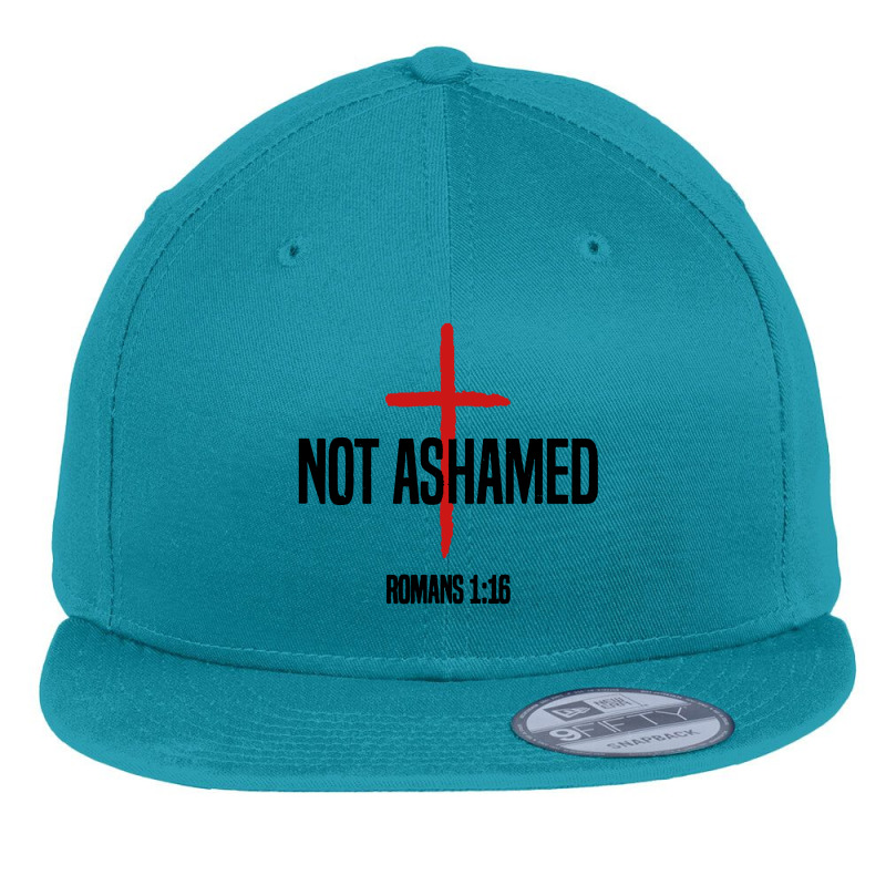 Vintage Not Ashamed Romans Flat Bill Snapback Cap by Gubraxx | Artistshot