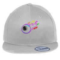 Colorful Neon Lights Eight Ball Billiards Pool T Shirt Mm Flat Bill Snapback Cap | Artistshot