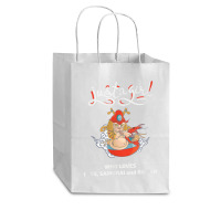 Just A Girl Who Loves Cats Samurai And Ramen Cub Paper Bag - 8 X 4 1/2 X 10 1/4 | Artistshot