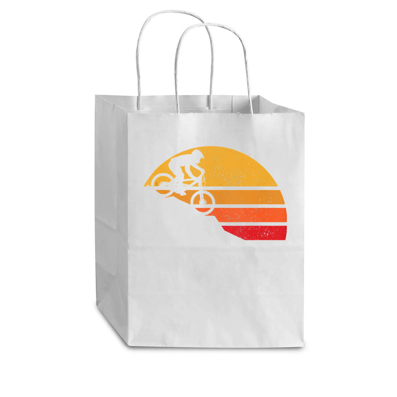 Mountain Bike Vintage Mtb Downhill Biking Cycling Biker Gift Cub Paper Bag - 8 X 4 1/2 X 10 1/4 | Artistshot