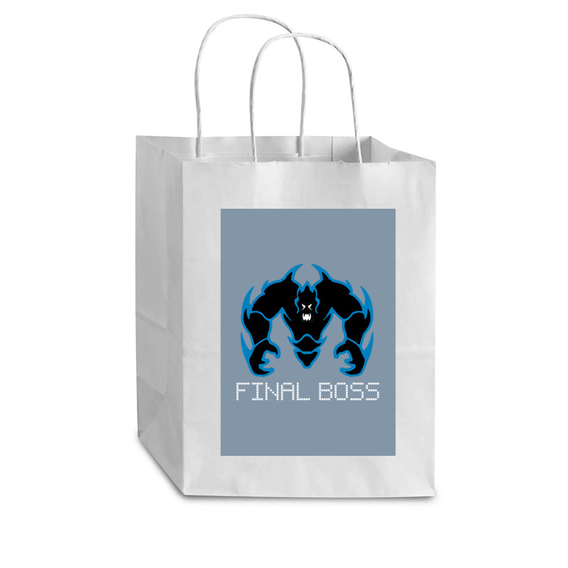 Final Boss Spiral Notebook Cub Paper Bag - 8 X 4 1/2 X 10 1/4 | Artistshot