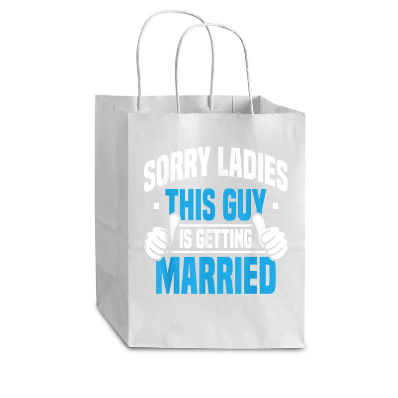 Mens Sorry Ladies Bachelor Party Stag Groomsmen Getaway Wedding For Fa Cub Paper Bag - 8 X 4 1/2 X 10 1/4 | Artistshot