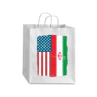 Iranian American Flag, Iranian American Flag Vintage, Iranian American Debie Paper Bag - 10 X 5 X 13 | Artistshot