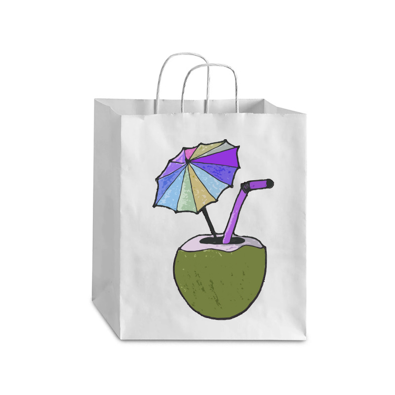 Coconut Drink With Umbrella T  Shirt1455 Debie Paper Bag - 10 X 5 X 13 | Artistshot