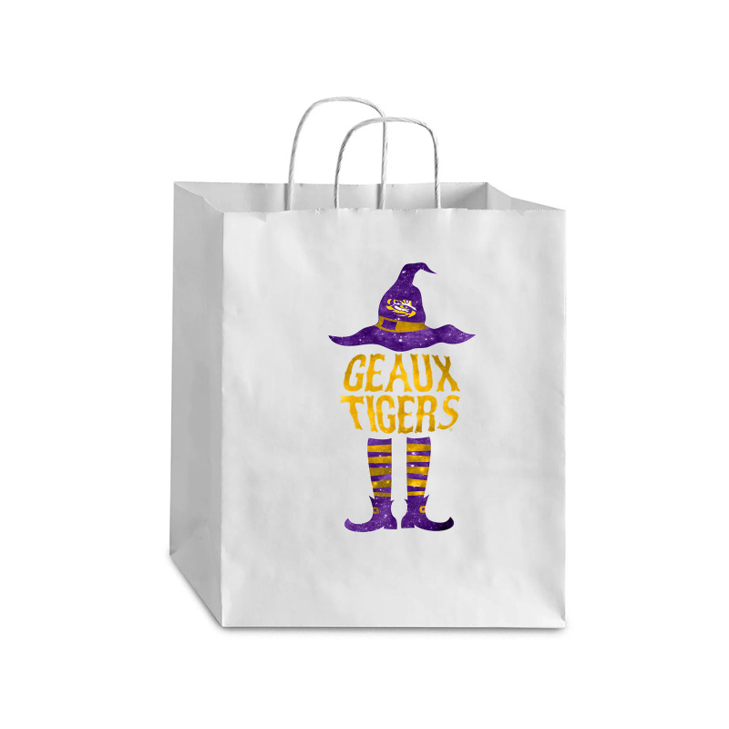 Lsu Tigers Halloween Witch Slogan - Apparel Debie Paper Bag - 10 X 5 X 13 | Artistshot