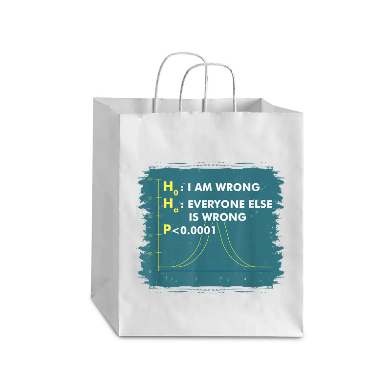 Funny Statistics S I Math Geek I Im Wrong Stats Gift Funny Gift Debie Paper Bag - 10 X 5 X 13 | Artistshot