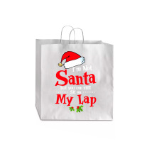 Christmas Tee I'm Not Santa But You Can Still Sit On My Lap Sweatshirt Jumbo Paper Bag - 18 X 7 X 18 3/4 | Artistshot