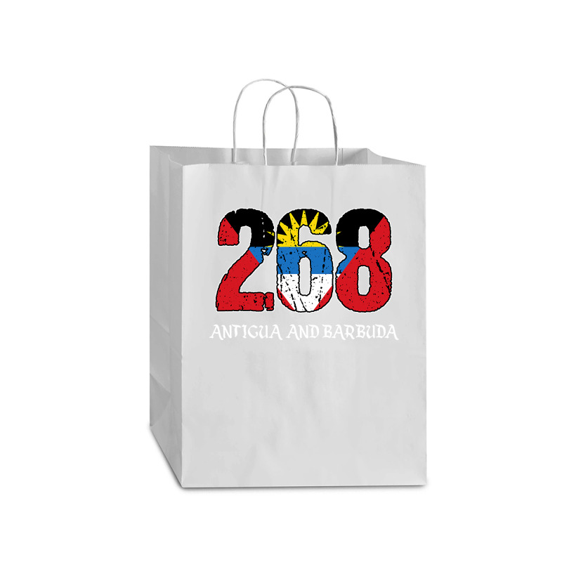 Patriotic 268 Barbuda Antigua Barbudan Antiguan National Mart Paper Bag -13 X 7 X 17 | Artistshot