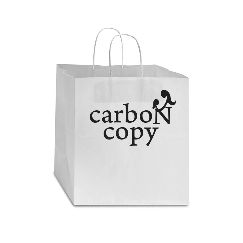 Menmommy Carbon Copy   Black Print Star Paper Bag - 13 X 7 X 13 | Artistshot