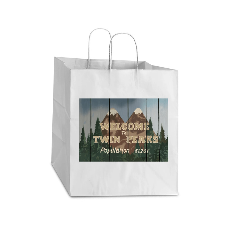 Twin Peaks Inspireds, Twin Peaks Inspireds Vintage, Twin Peaks Inspire Take Out Paper Bag - 14 X 10 X 15 1/2 | Artistshot