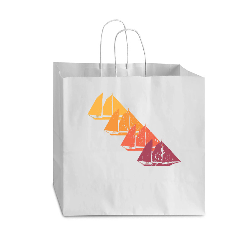 Sailing T  Shirt Sail Boat Retro T  Shirt Vogue Paper Bag - 16 X 6 X 12 | Artistshot