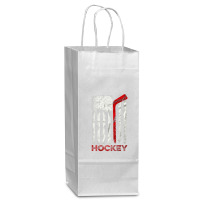 Usa Flag Hockey, American Team Hockey Usa Flag, Usa Hockey Fan, Usa Fl Wine Paper Bag - 5 1/2 X 3 1/4 X 13 | Artistshot