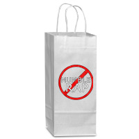 Stop Mumble Rap Hiphop Design Wine Paper Bag - 5 1/2 X 3 1/4 X 13 | Artistshot