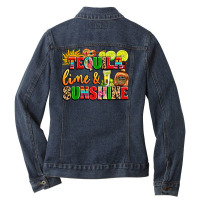 Tequila Lime And Sunshine Ladies Denim Jacket | Artistshot