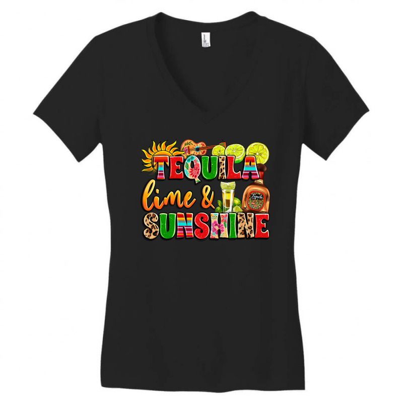 Tequila Lime And Sunshine Women's V-Neck T-Shirt by LillyAllenDesigns | Artistshot