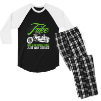 Motorcycle Biker Trike Like A Normal Motorbike Just Way Cooler Men's 3/4 Sleeve Pajama Set | Artistshot