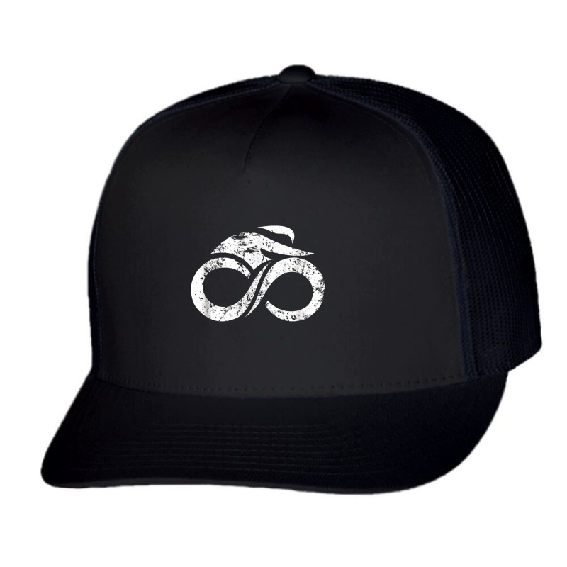 Road Bike Shirt Infinity Racing Bicycle Trucker Cap by raszmzdu | Artistshot