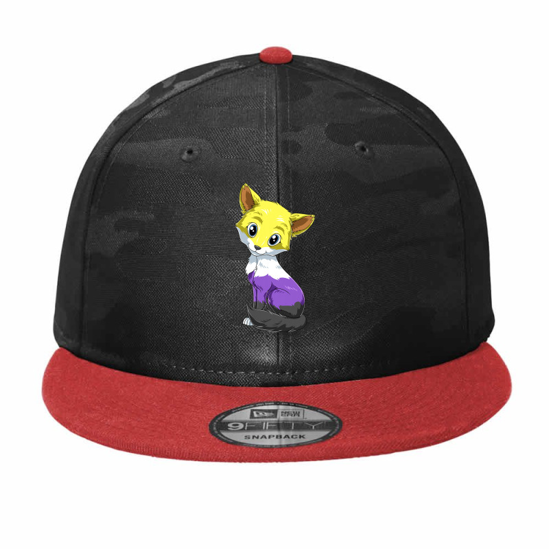 Nonbinary Fox Anime Style Pride Lgbtq Transgender Camo Snapback by MarkRodriguez | Artistshot