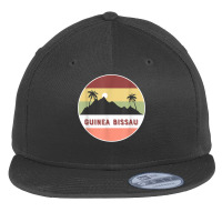 Guinea Bissau Mountain And Palms T Shirt Flat Bill Snapback Cap | Artistshot