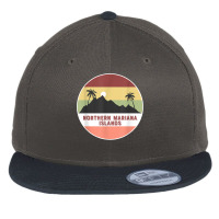 Islands Mountain And Palms T Shirt Flat Bill Snapback Cap | Artistshot