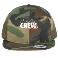 Candy Cane Crew, Sugar Walking Stick Sweets Cookies T Shirt Flat Bill Snapback Cap | Artistshot