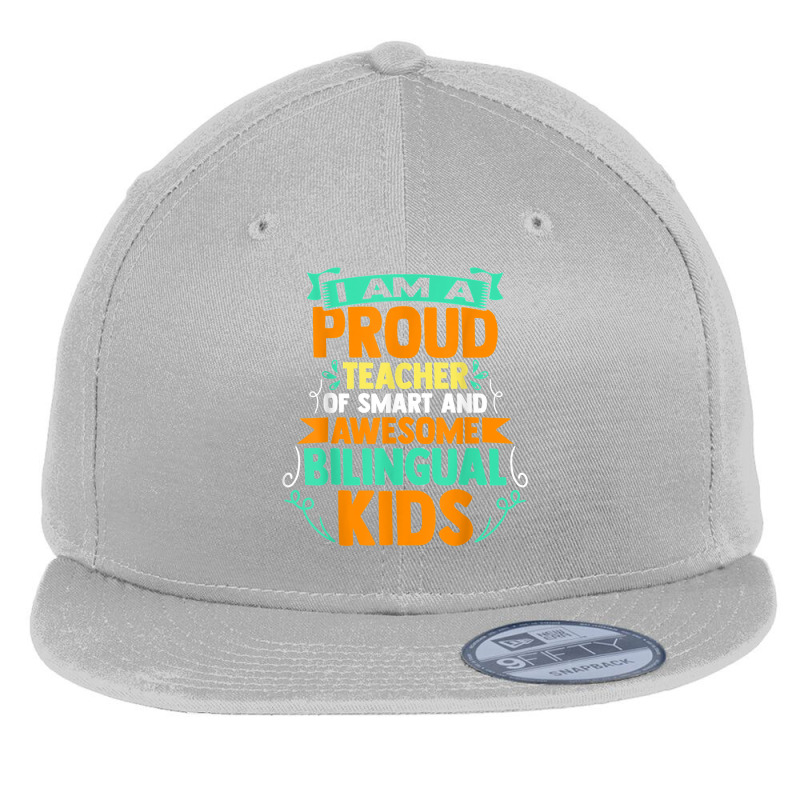 Proud School Teacher Bilingual Kids T Shirt Flat Bill Snapback Cap by roussoevjaapg6u | Artistshot