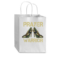 Camo Heels Prayer Warrior Faith God Jesus Christian T Shirt Cub Paper Bag - 8 X 4 1/2 X 10 1/4 | Artistshot