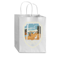 Washington Olympic National Park Retro Vintage Design Gift Cub Paper Bag - 8 X 4 1/2 X 10 1/4 | Artistshot