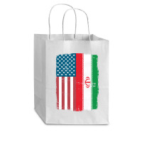 Iranian American Flag, Iranian American Flag Vintage, Iranian American Cub Paper Bag - 8 X 4 1/2 X 10 1/4 | Artistshot