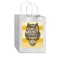 Funny Owl T  Shirt Funny Owl Retro T  Shirt Cub Paper Bag - 8 X 4 1/2 X 10 1/4 | Artistshot