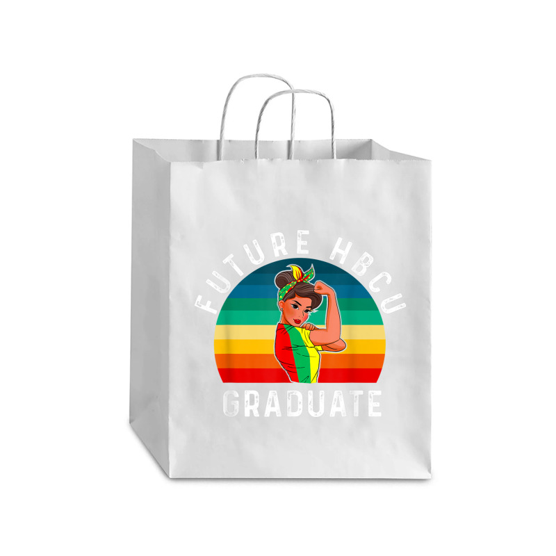 Future Hbcu Grad History Black College Girl Women Melanin Funny Gifts Debie Paper Bag - 10 X 5 X 13 | Artistshot