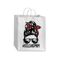 Billiard Ball Mom Billiard Player Bandana Mom Messy Bun Hair Debie Paper Bag - 10 X 5 X 13 | Artistshot