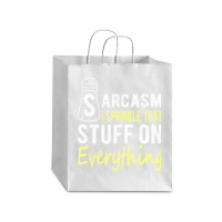 Sarcasm Lover T  Shirt Sarcasm I Sprinkle That Stuff On Everything, Fu Debie Paper Bag - 10 X 5 X 13 | Artistshot