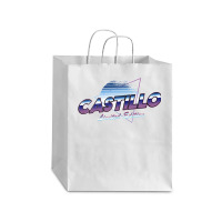 Castillo Name Shirt Aesthetic Vaporwave 80s 90s Surname T Shirt Debie Paper Bag - 10 X 5 X 13 | Artistshot