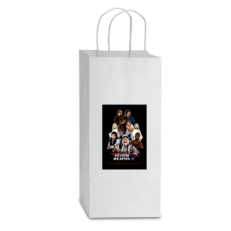 Mens Best Buddy Cop Gift Men Double Wine Paper Bag - 6 1/2 X 3 1/2 X 12 3/8 | Artistshot