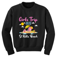 Summer Vacation Girls Trip 2022 Lost Paradise St Kitts Beach Tank Top Youth Sweatshirt | Artistshot