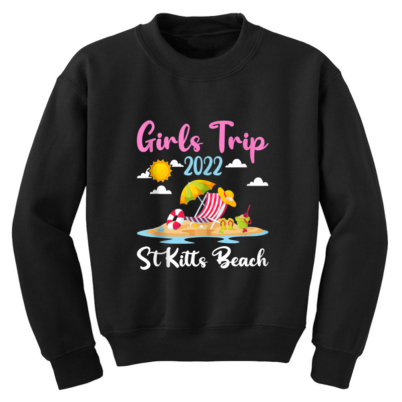 Summer Vacation Girls Trip 2022 Lost Paradise St Kitts Beach Tank Top Youth Sweatshirt by Tiktify | Artistshot