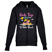 Summer Vacation Girls Trip 2022 Lost Paradise St Kitts Beach Tank Top Youth Zipper Hoodie | Artistshot