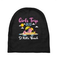 Summer Vacation Girls Trip 2022 Lost Paradise St Kitts Beach Tank Top Baby Beanies | Artistshot